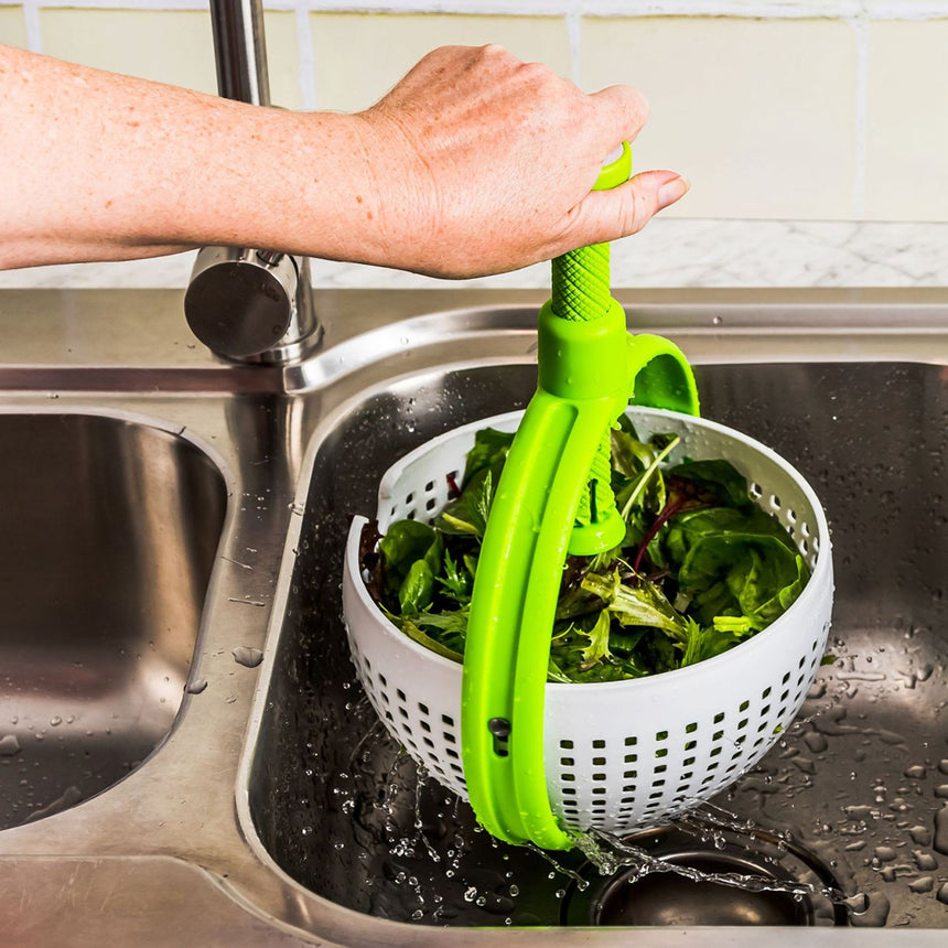 Dreamfarm Spina Colander Green in White - Image 03