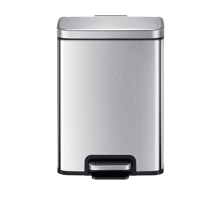 EKO Madison Step Can Recycling 25L+20L Stainless Steel - Image 01