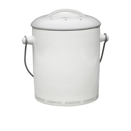 Ecology Abode Compost Bin with Filter in White - Image 01