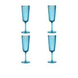 Ecology Adrift Flute 210ml Set of 4 in Blue - Image 01