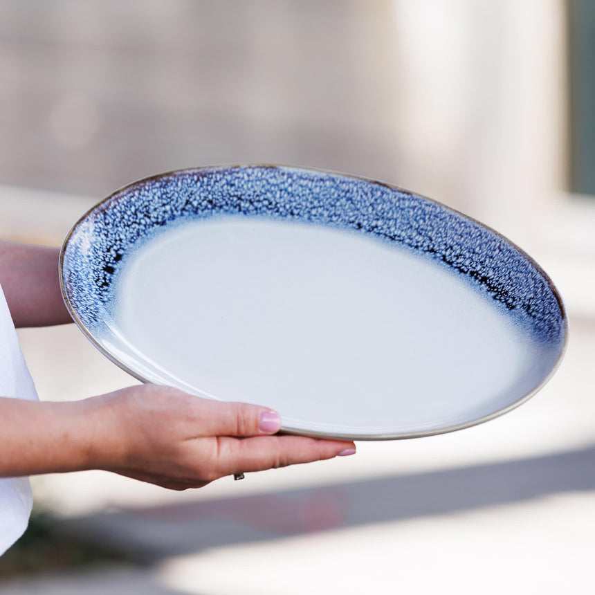 Ecology Atol Large Oval Platter 36cm Deep in Blue - Image 05