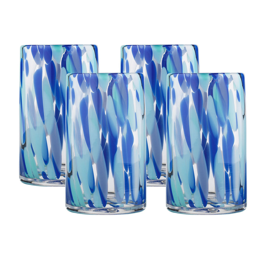 Ecology Camille Highball Tumbler 410ml Set of 4 Marine - Image 01