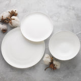 Ecology Canvas Side Plate 21cm in White - Image 02