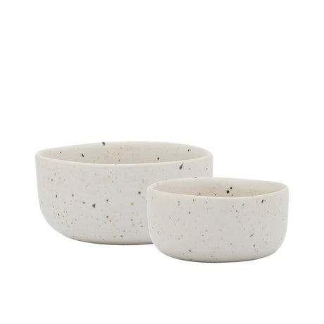 Ecology Domus Dip Bowl 2 Piece Set Ecru - Image 01