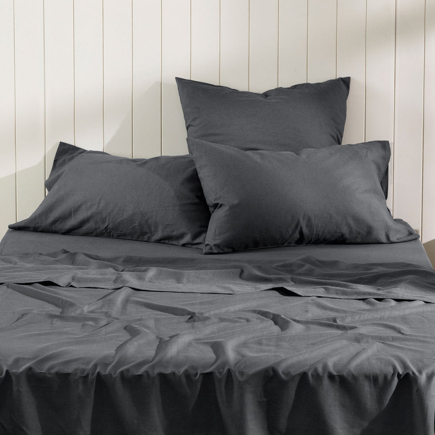 Ecology Dream Fitted Sheet King Storm - Image 01