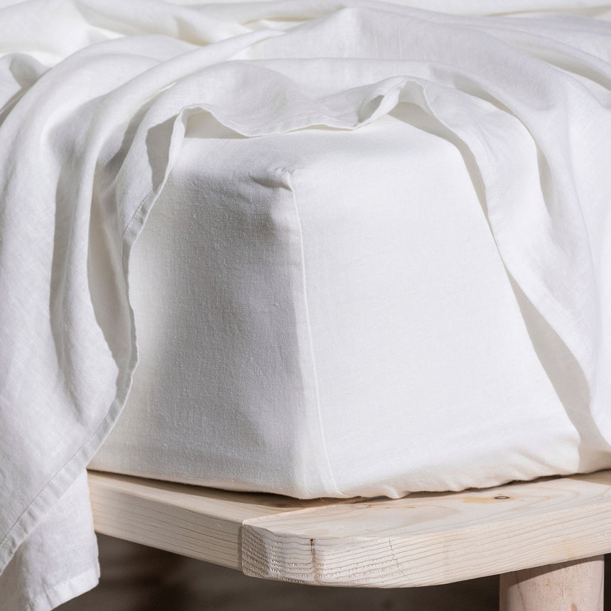 Ecology Dream Fitted Sheet King White - Image 02