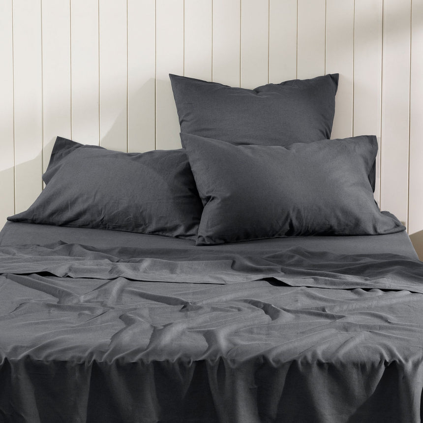 Ecology Dream Flat Sheet King Storm - Image 01