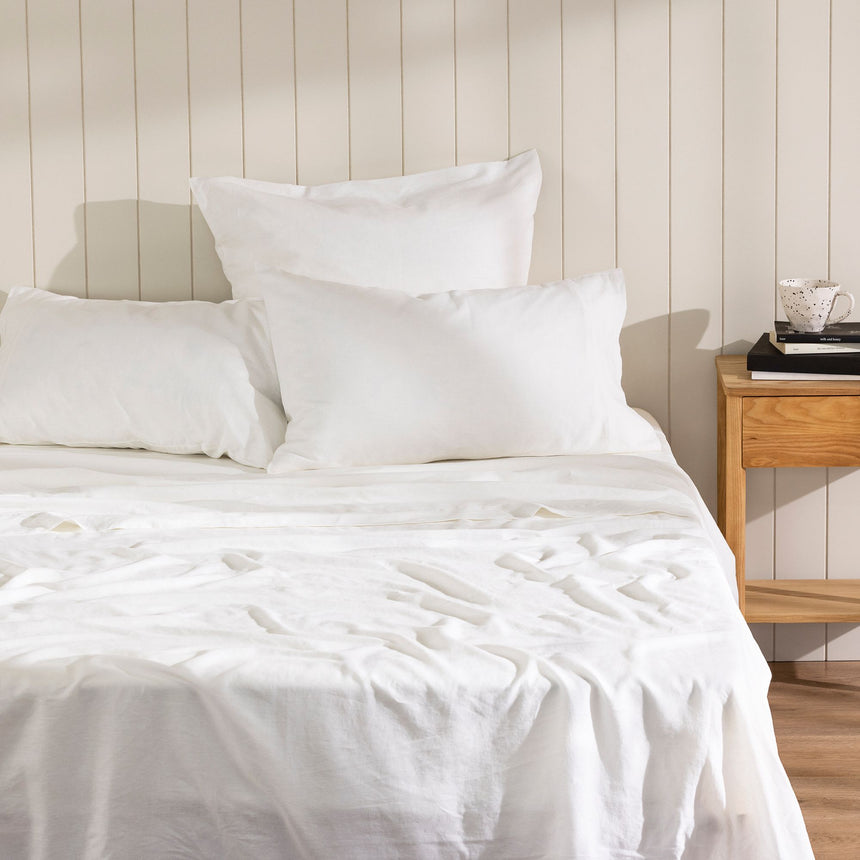 Ecology Dream Flat Sheet King White - Image 01