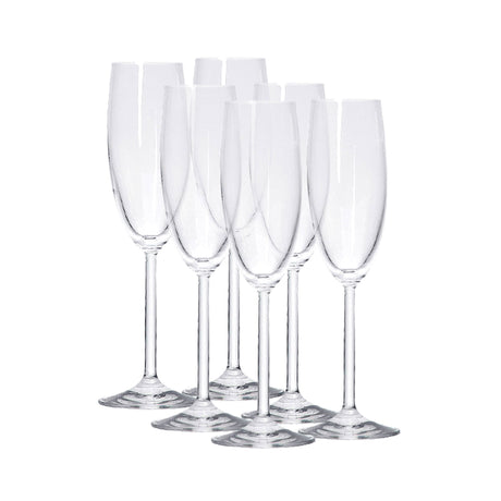 Ecology Champagne Flute Glasses 175ml Set of 6 - Image 01