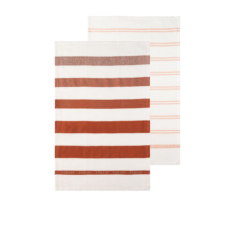 Ecology Foundation Tea Towel Set of 2 Rust - Image 01