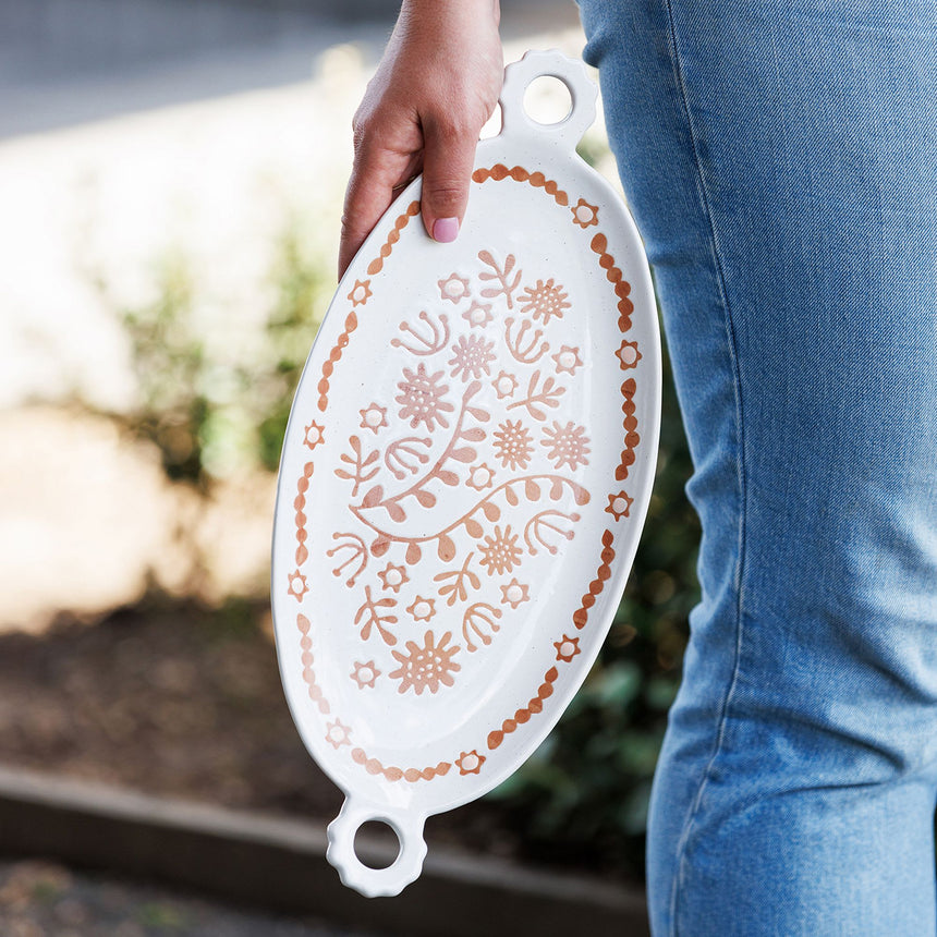 Ecology Nori Loop Platter 41cm in Red - Image 05