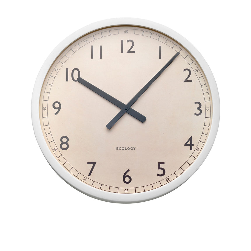 Ecology Sandglass Wall Clock 50cm White - Image 01