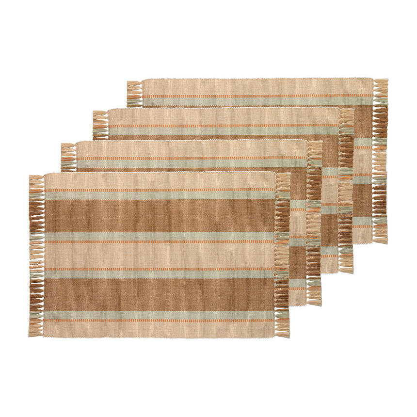 Ecology Sedona Rectangular Placemat Set of 4 Dune - Image 01