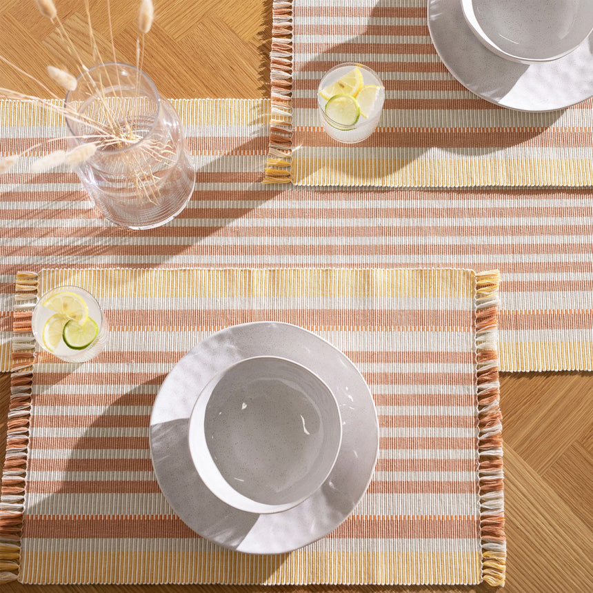 Ecology Sedona Rectangular Placemat Set of 4 Sand - Image 04