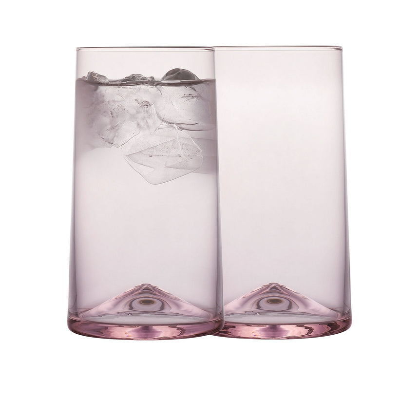 Ecology Sierra Highball Glass 375ml Set of 4 in Pink - Image 03