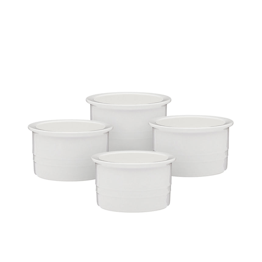 Ecology Signature 4 Piece Ramekin 11x6.5cm in White - Image 01