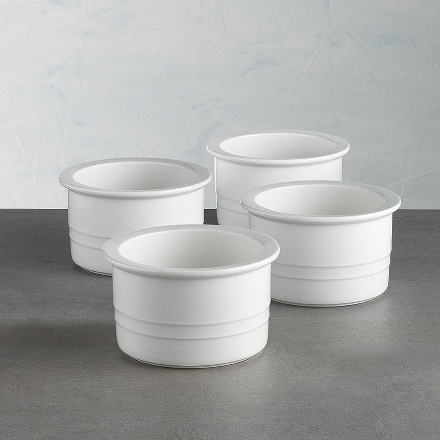 Ecology Signature 4 Piece Ramekin 11x6.5cm in White - Image 03