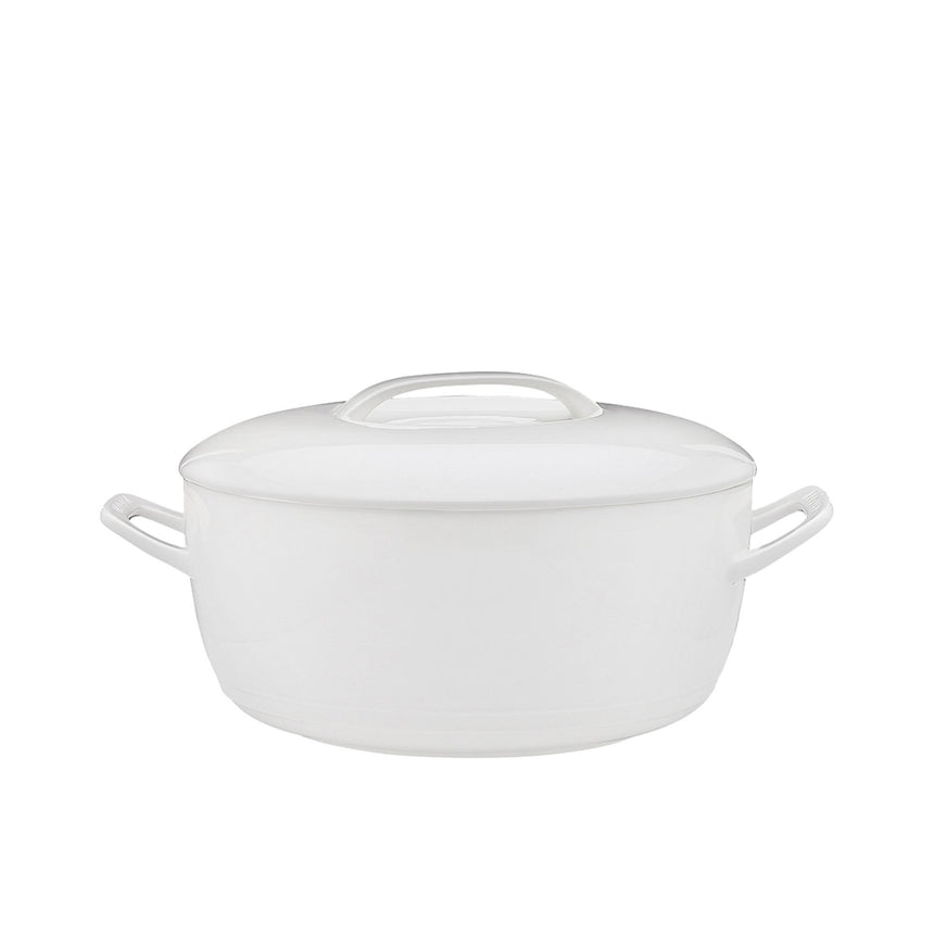 Ecology Signature Casserole with Lid 3.5 Litre in White - Image 01