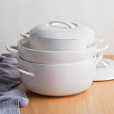 Ecology Signature Casserole with Lid 3.5 Litre in White - Image 04