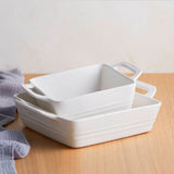 Ecology Signature Square Baker 24cm in White - Image 04