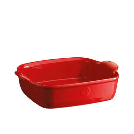 Emile Henry Square Baking Dish Burgundy 28cm - Image 01