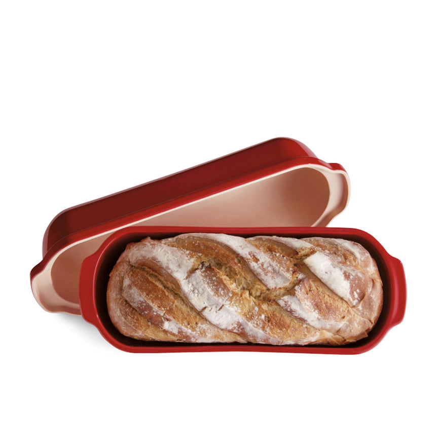 Emile Henry Large Bread Loaf Baker Burgundy - Image 04