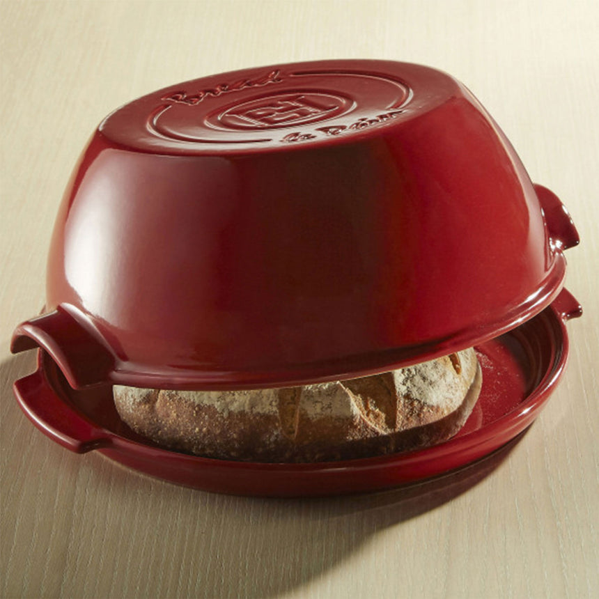 Emile Henry Round Bread Baker Burgundy - Image 06