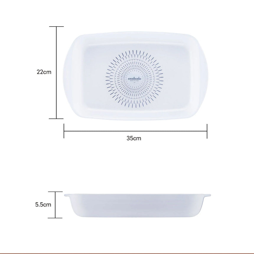 Essteele Ceramic Rectangular Glass Dish 35cm - 2.3 Litre - Image 05