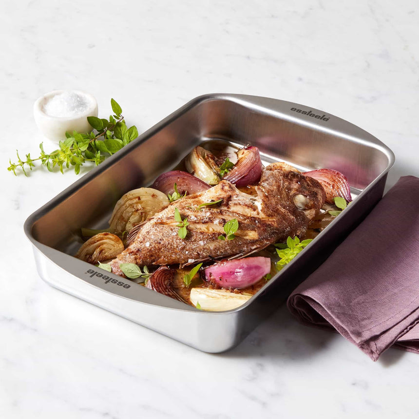 Essteele Clad Rectangular Roasting Pan 33x23cm - Image 02