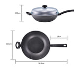 Essteele Per Benessere Ceramic Covered Wok with Helper Handle 32cm - Image 04