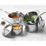 Essteele Per Sempre Saucepans and Steamer 16cm 18cm and 20cm 4 Piece Set - Image 04