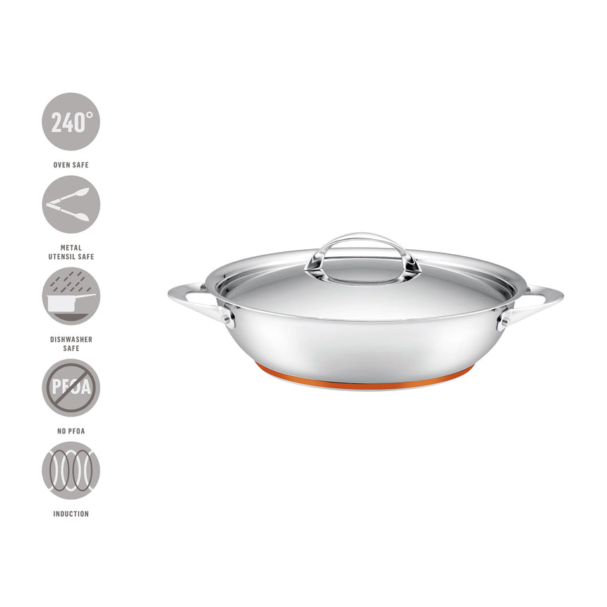 Essteele Per Vita Covered Sauteuse 28cm - 5.2 Litre - Image 06