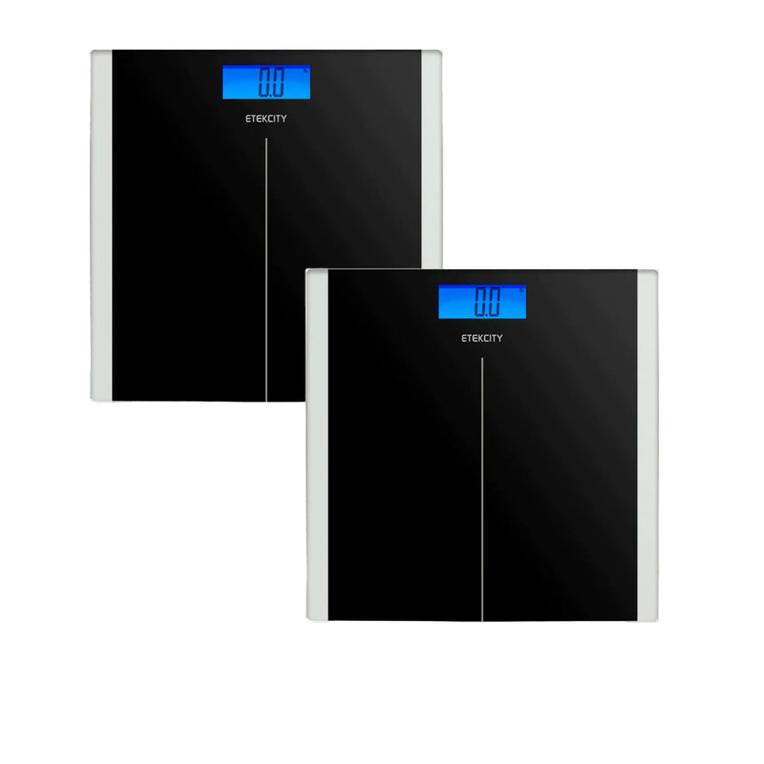 Etekcity Digital Body Weight Bathroom Scale Set of 2 Black - Image 01