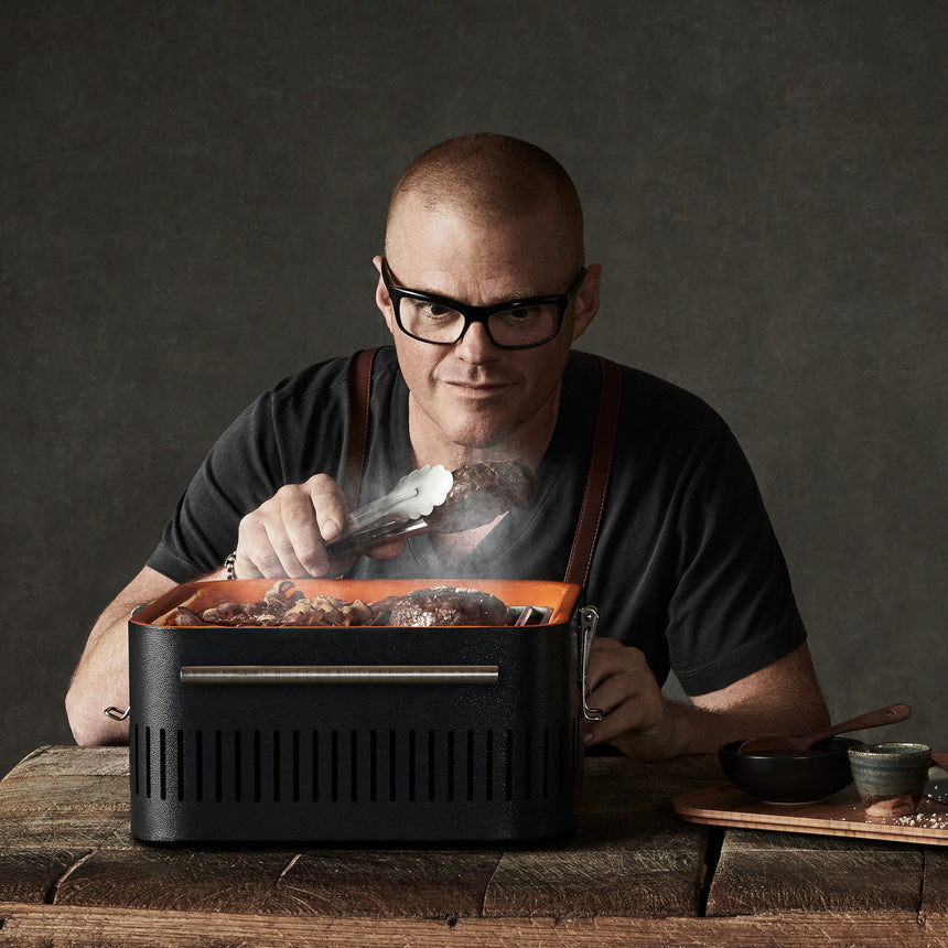 Everdure by Heston Blumenthal CUBE Charcoal Portable BBQ Graphite - Image 02