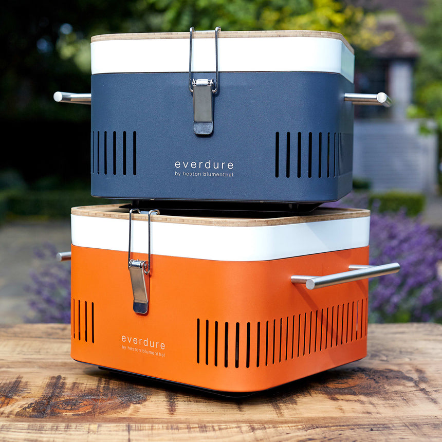 Everdure by Heston Blumenthal CUBE Charcoal Portable BBQ Orange - Image 04