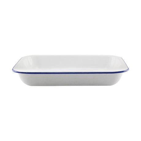 Falcon Enamelware Bake Pan 31x25cm in White - Image 01