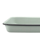 Falcon Enamelware Baking Tray 24x18cm Duck Egg in Blue - Image 02