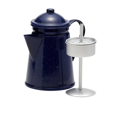 Falcon Enamelware Coffee Percolator 1.2 Litre in Blue - Image 01