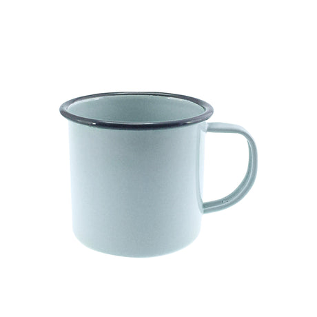 Falcon Enamel Mug Duck Egg in Blue with Grey Rim 350ml - Image 01