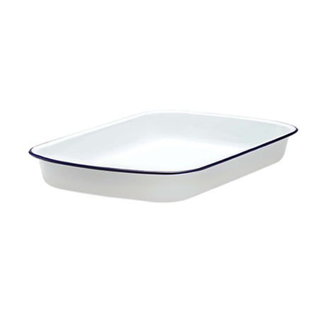 Falcon Enamelware Rectangular Baking Tray 41x32cm White - Image 01