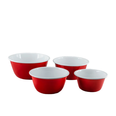 Falcon Enamel Prep Deluxe 2 Tone Set of 6 Red and White - Image 02