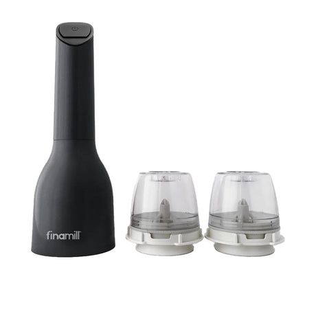 FinaMill Electric Spice Grinder with 2 Pro Plus Pods Midnight in Black - Image 01