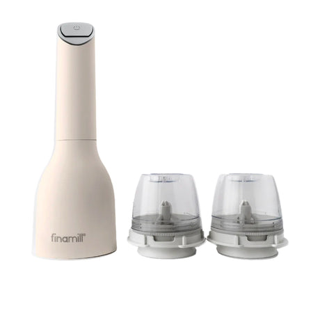 FinaMill Electric Spice Grinder with 2 Pro Plus Pods Soft Cream - Image 01