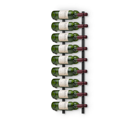 Final Touch Wrought Iron Wall Mounted Wine Rack 18 Bottle in Black - Image 02