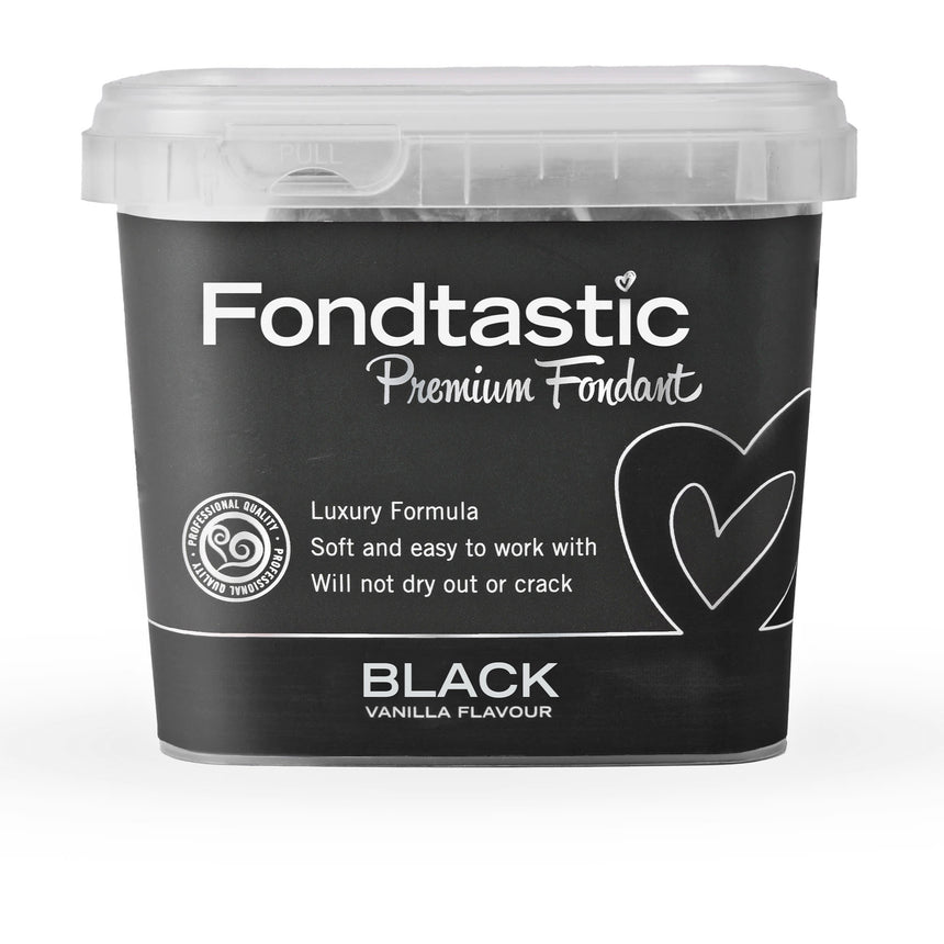 Fondtastic Premium Fondant in Black 1kg - Image 01