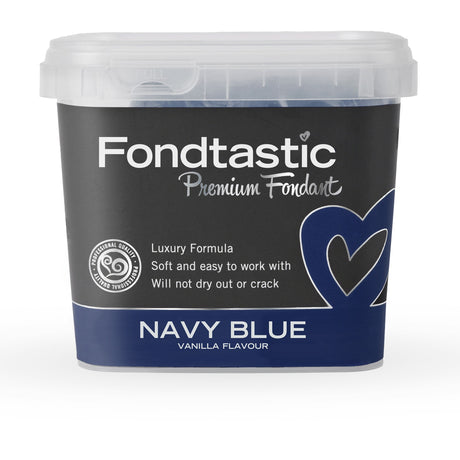 Fondtastic Premium Fondant Navy in Blue 1kg - Image 01