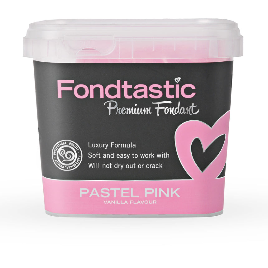 Fondtastic Premium Fondant in Pastel in Pink 1kg - Image 01