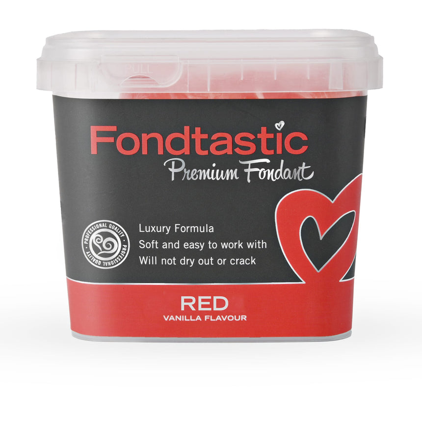 Fondtastic Premium Fondant in Red 1kg - Image 01