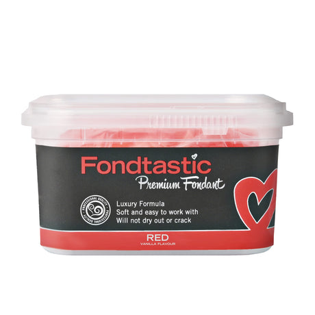 Fondtastic Premium Fondant in Red 250g - Image 01