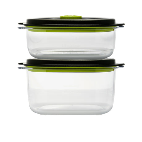 FoodSaver Preserve & Marinate Container 3 & 5 Cup Set 2 Piece in Black - Image 01